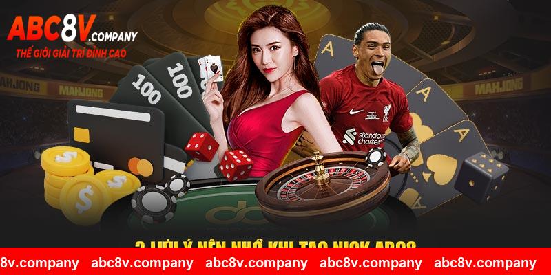 3 lưu ý nên nhớ khi tạo nick ABC8